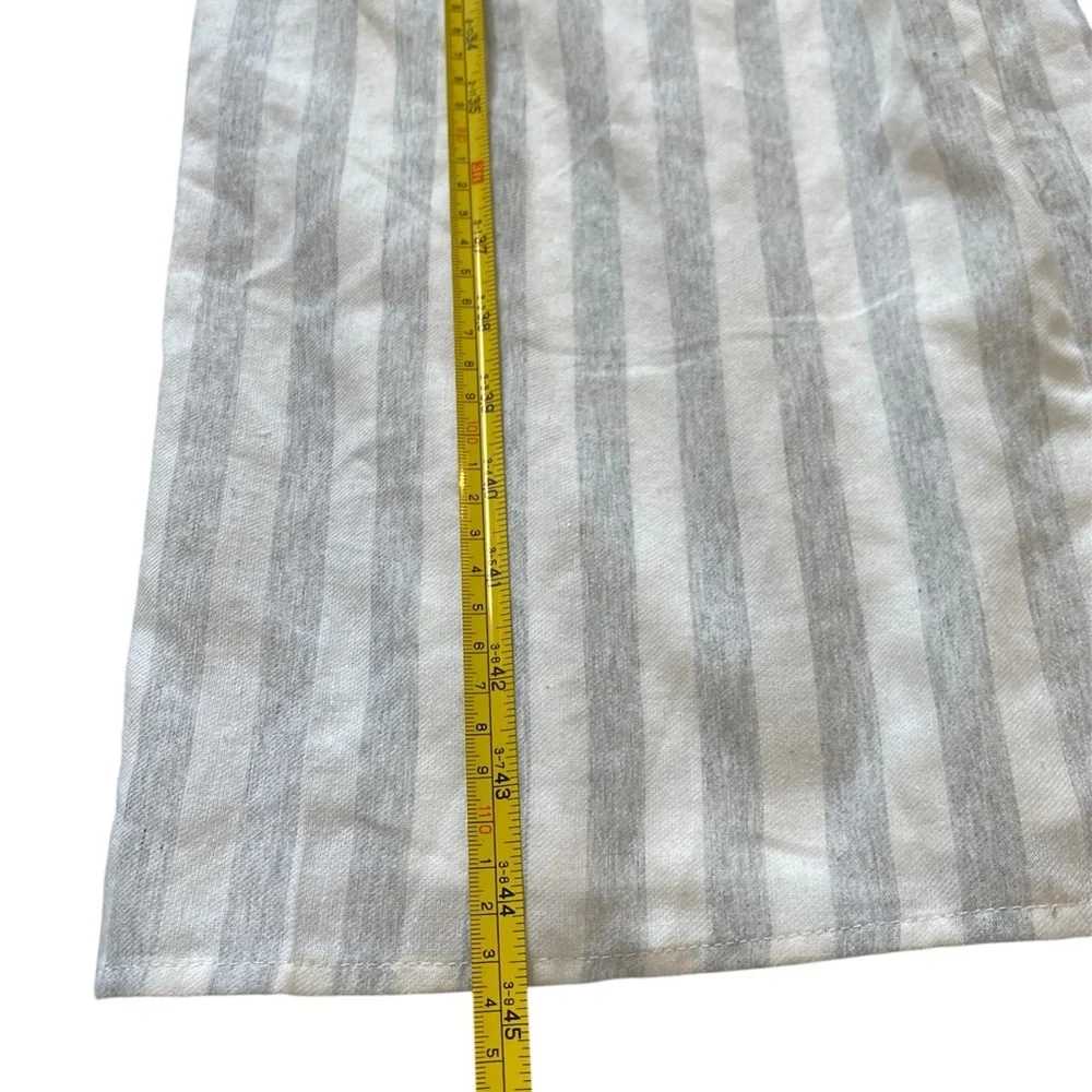 Sadie and Sage Grey and White Straps Elegant Jumpsuit Wide Legs Trending Now S - Picture 8 of 10